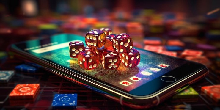 Tampilan antarmuka taruhan dan papan permainan Monopoly